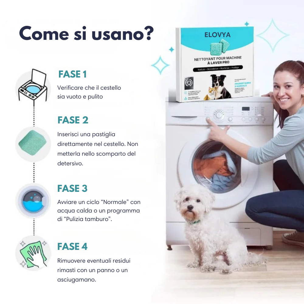 Pastiglie per lavatrice Detox