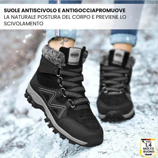 OrthoFit Winter - Scarpa ergonomica, impermeabile e antiscivolo per il sollievo dal dolore