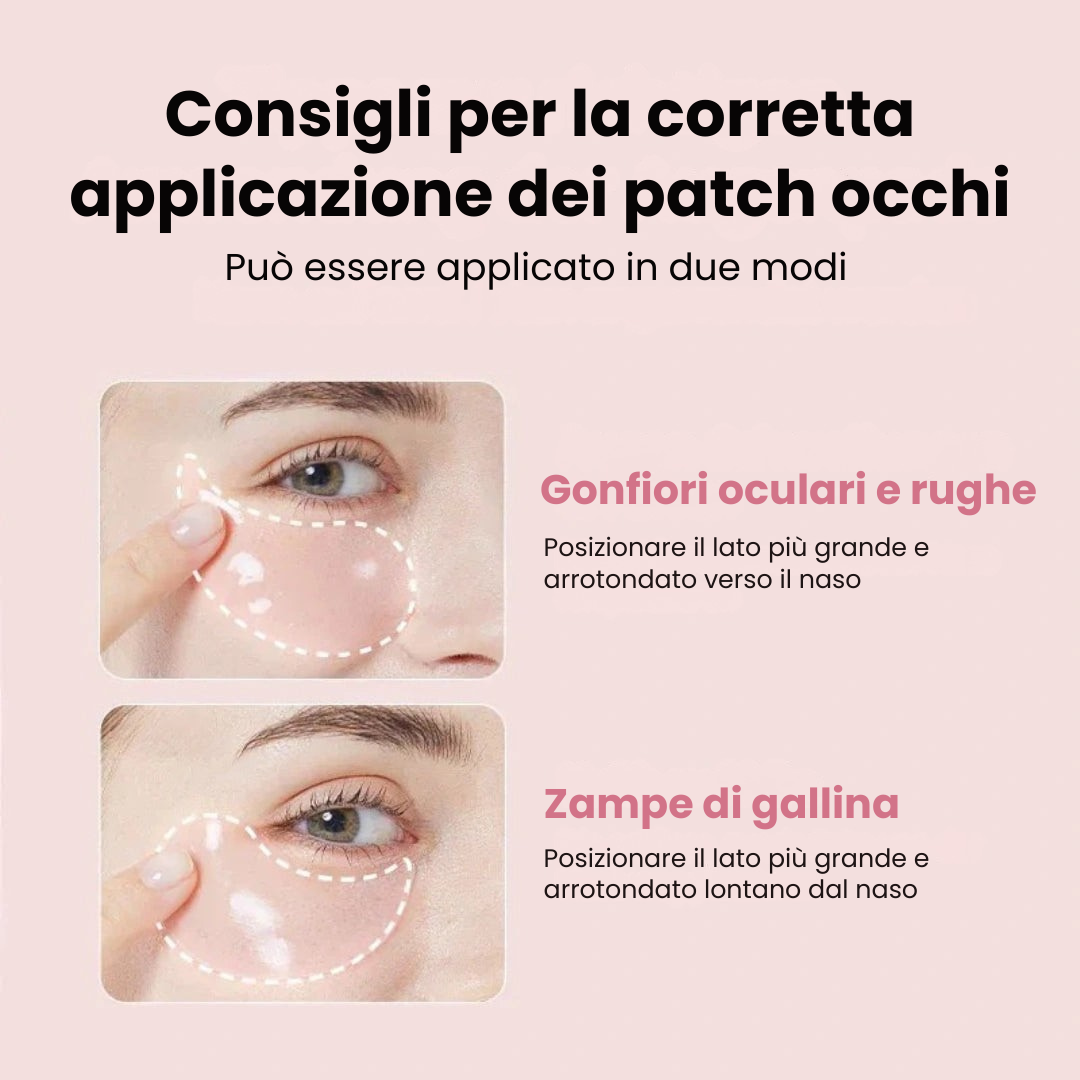Patch Occhi Idrogel ai Peptidi e Collagene