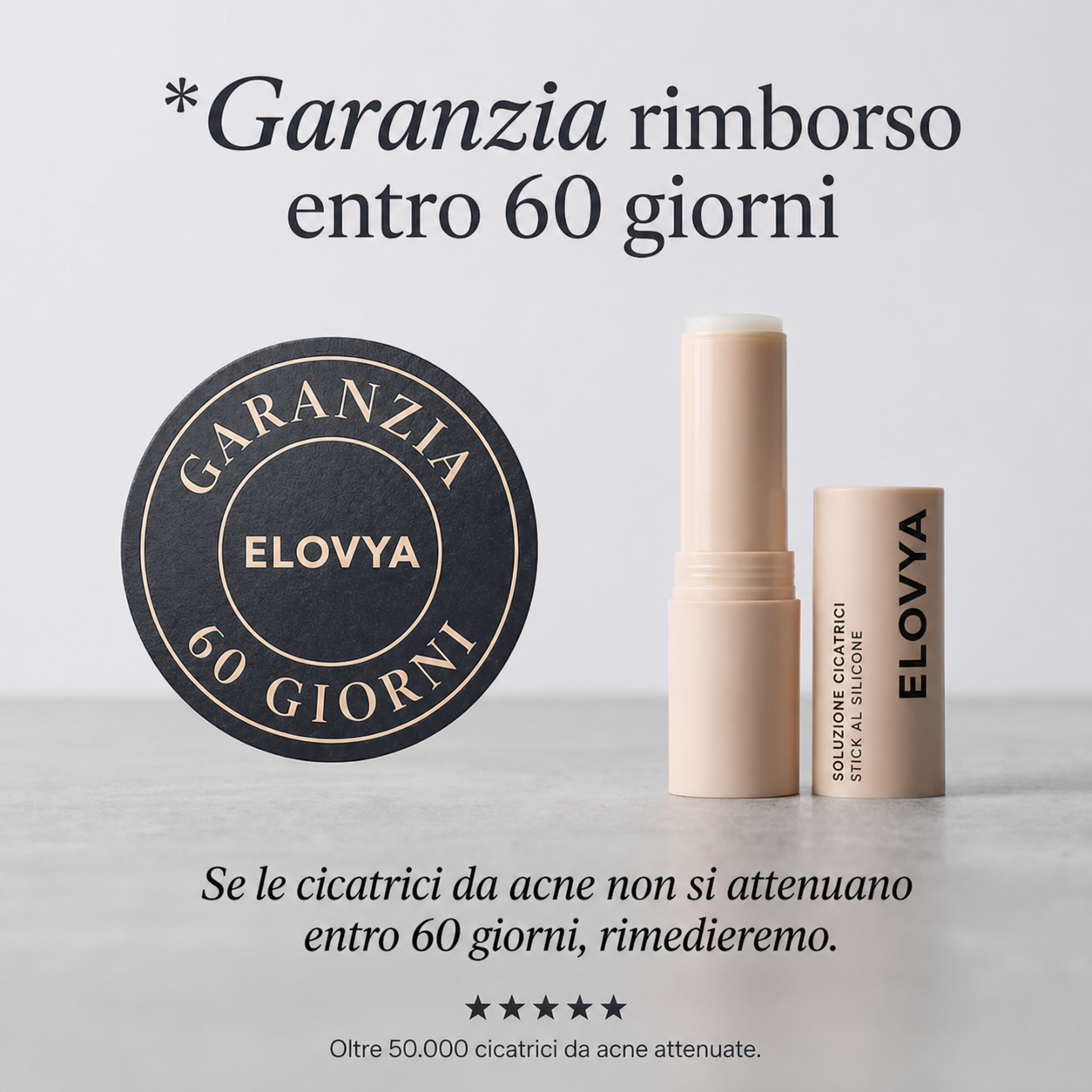 Stick™ per il trattamento clinico delle cicatrici da acne