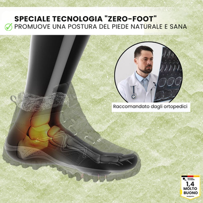 OrthoFit Winter - Scarpa ergonomica, impermeabile e antiscivolo per il sollievo dal dolore