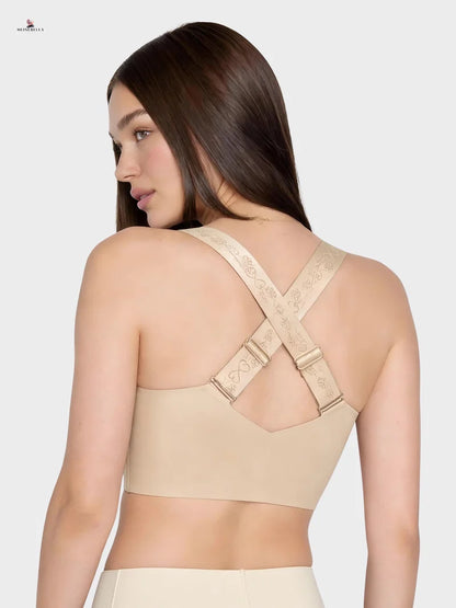 Reggiseno Fiora in pizzo senza ferretto con chiusura frontale