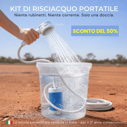 Pompa dell'Acqua Portatile: Kit con Tubo e Ugelli