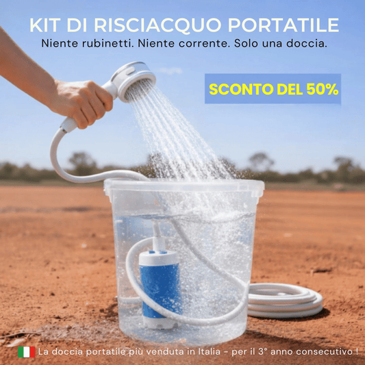 Pompa dell'Acqua Portatile: Kit con Tubo e Ugelli
