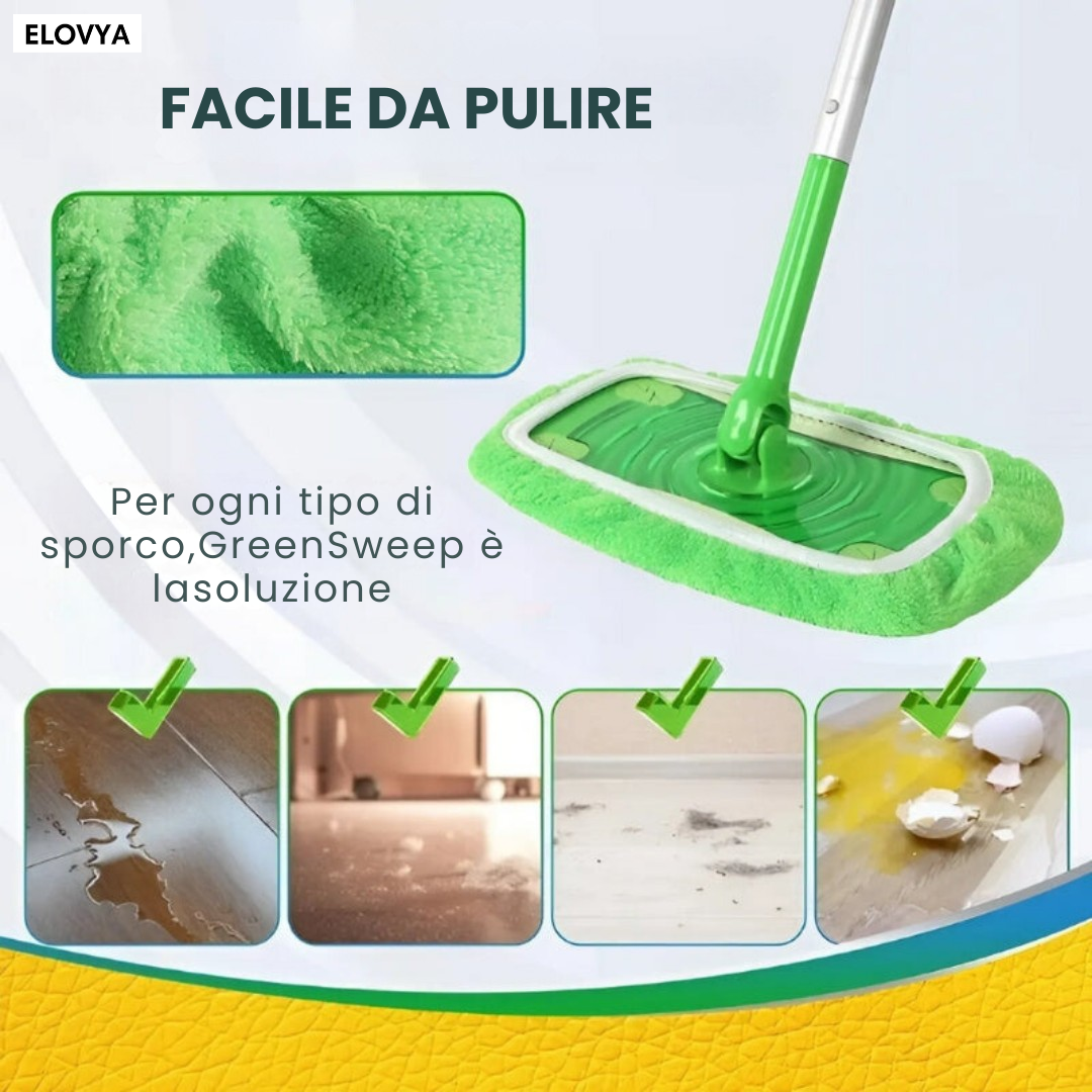 GreenSweep - Mop riutilizzabile per Swiffer