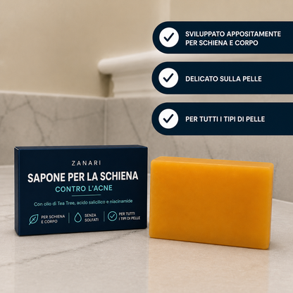 Sapone Zanari per la schiena contro l’acne