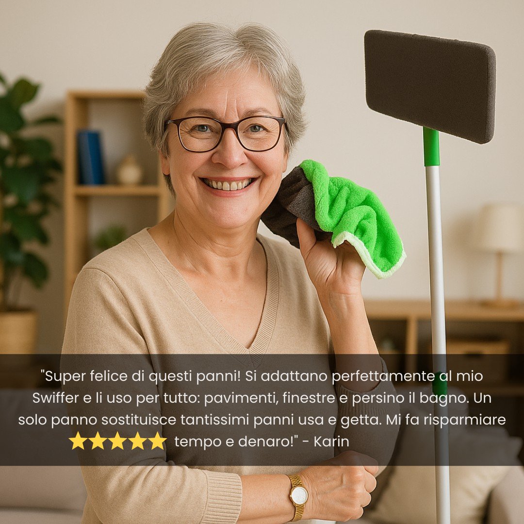 GreenSweep - Mop riutilizzabile per Swiffer