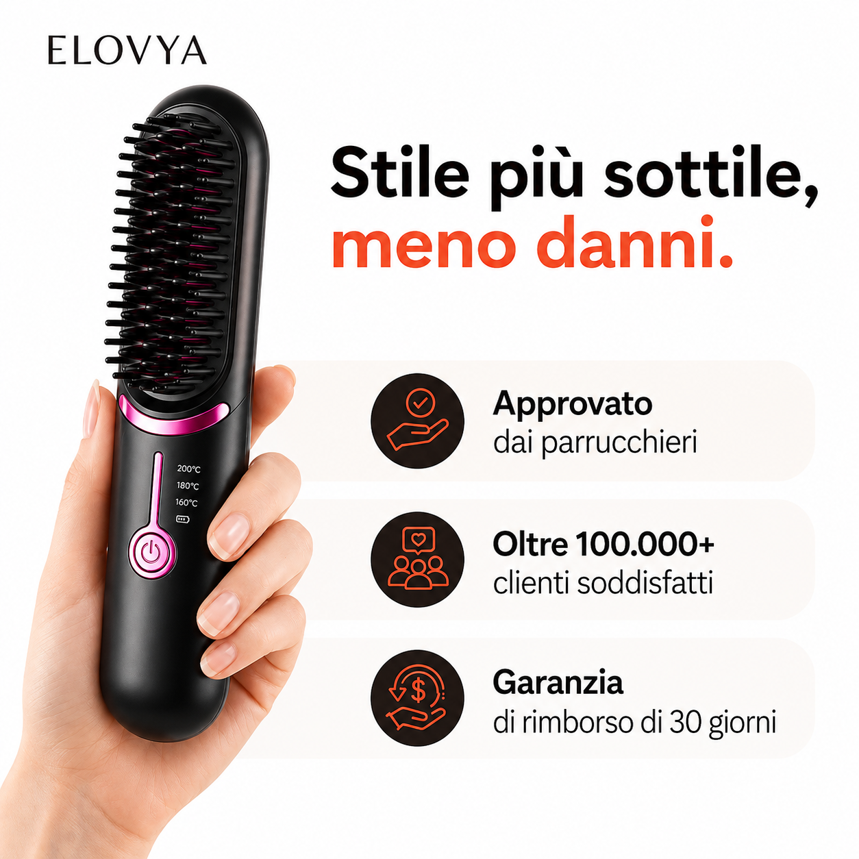 Elovya FineHeat™ 3 | Spazzola lisciante senza fili