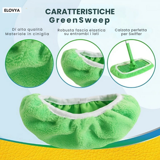 GreenSweep - Mop riutilizzabile per Swiffer