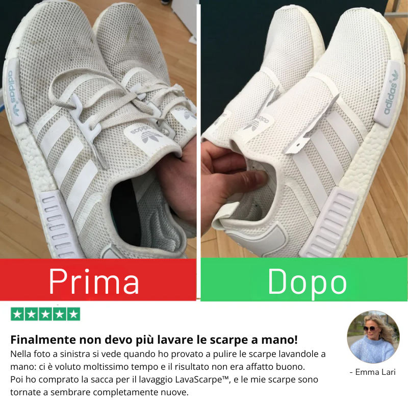 LavaScarpe™ - Pulizia sicura, senza danneggiare nulla