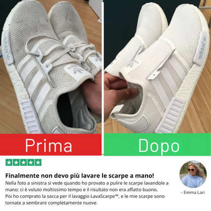 LavaScarpe™ - Pulizia sicura, senza danneggiare nulla