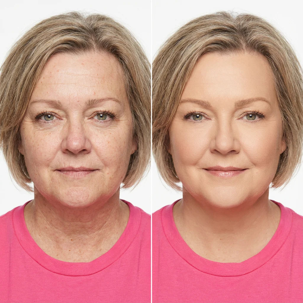 Before and after comparison