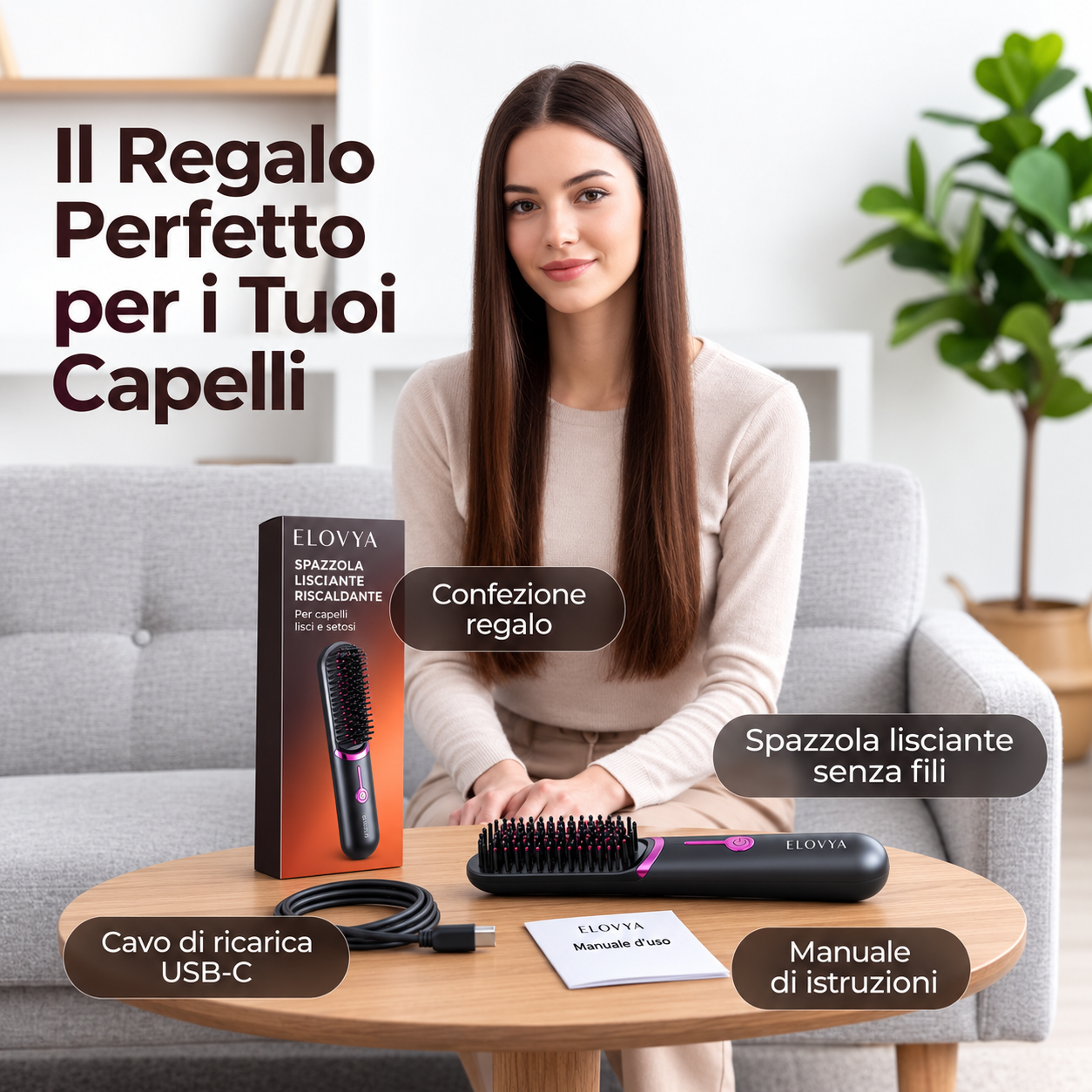 Elovya FineHeat™ 3 | Spazzola lisciante senza fili