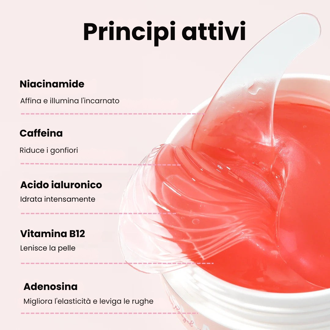 Patch Occhi Idrogel ai Peptidi e Collagene