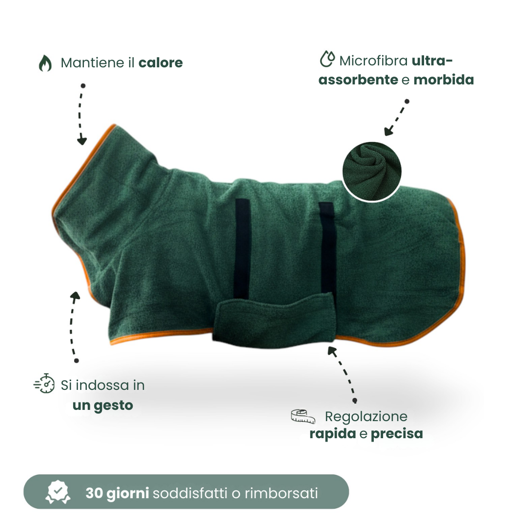 Accappatoio per Cani Ultra Assorbente