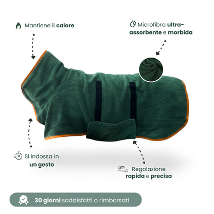 Accappatoio per Cani Ultra Assorbente