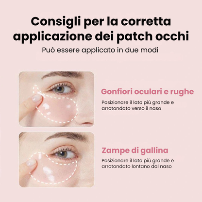 Patch Occhi Idrogel ai Peptidi e Collagene