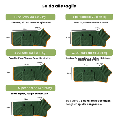 Accappatoio per Cani Ultra Assorbente
