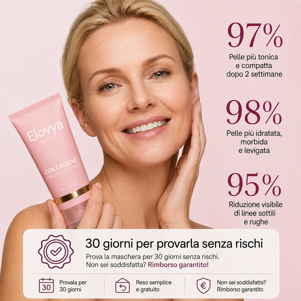 Maschera al bio-collagene + pennello