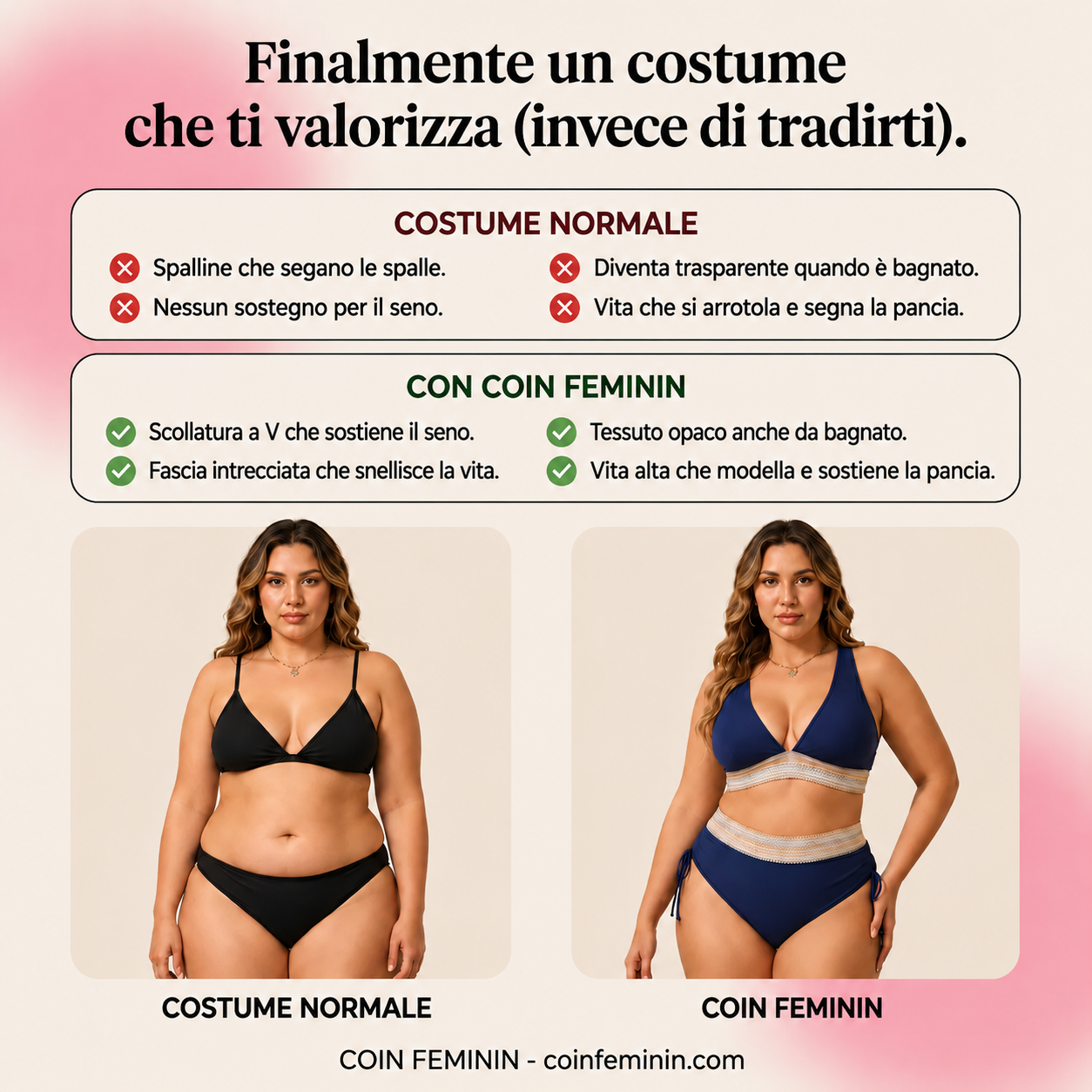 Bikini modellante per un ventre piatto