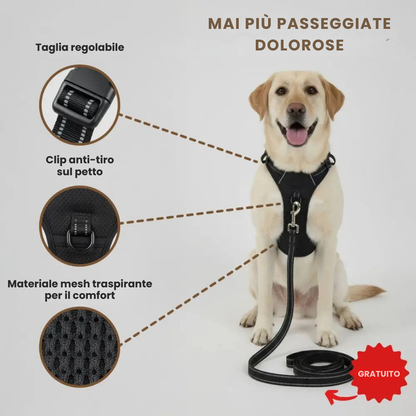 Pettorina Anti-Tiro Confortevole per Cani
