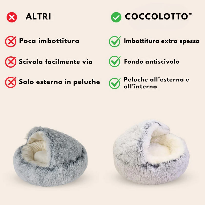 Coccolotto™ – Rifugio Morbido per Cani e Gatti