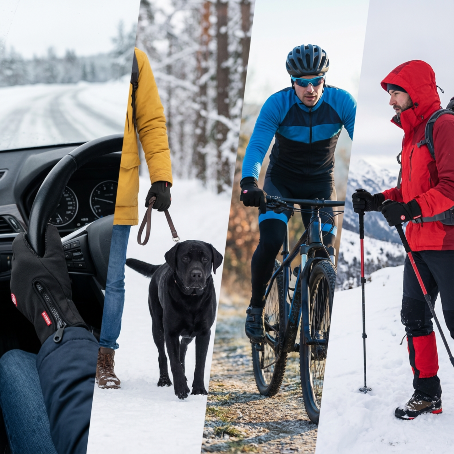 Aura – Guanti Invernali Caldi, Impermeabili e Touchscreen