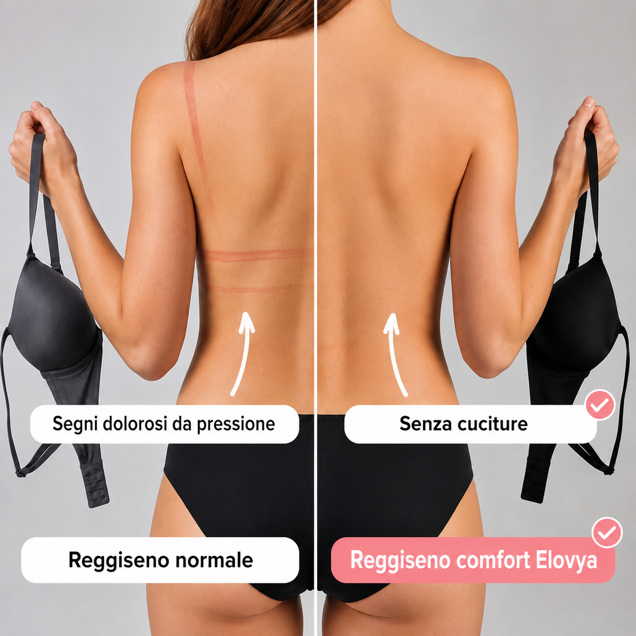 Reggiseno comfort Elovya senza cuciture e ferretti
