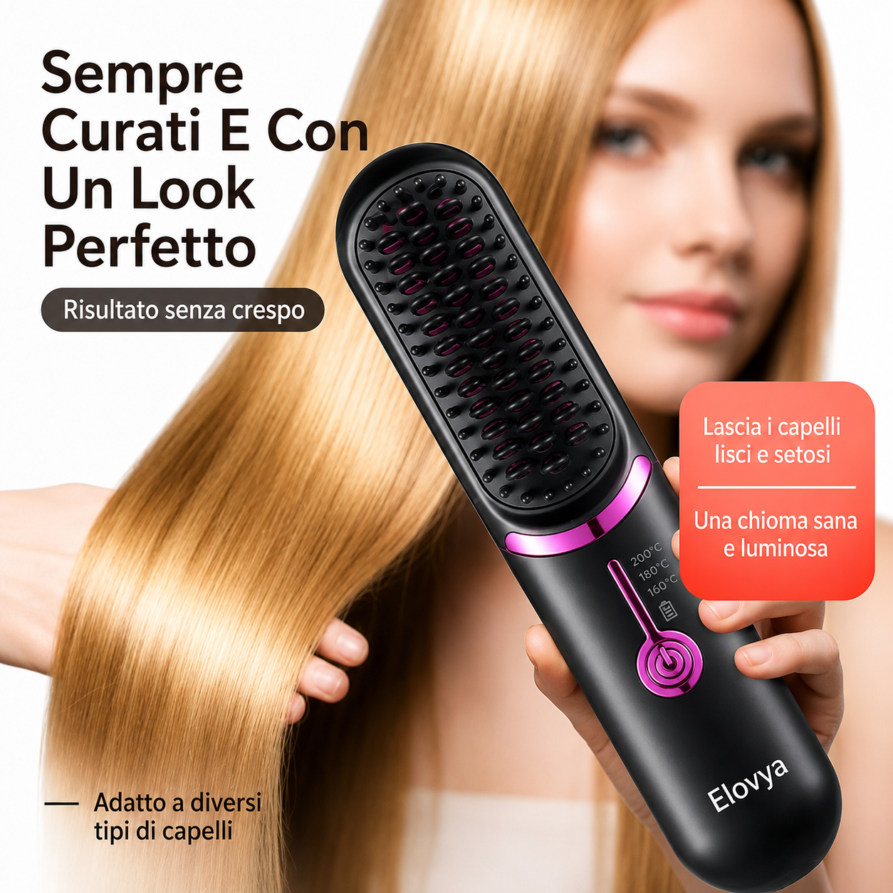 Elovya FineHeat™ 3 | Spazzola lisciante senza fili