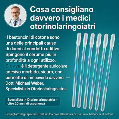 Pulitore auricolare adesivo