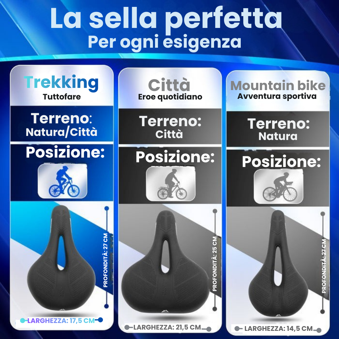 Sella Ergonomica Ultra-Morbida