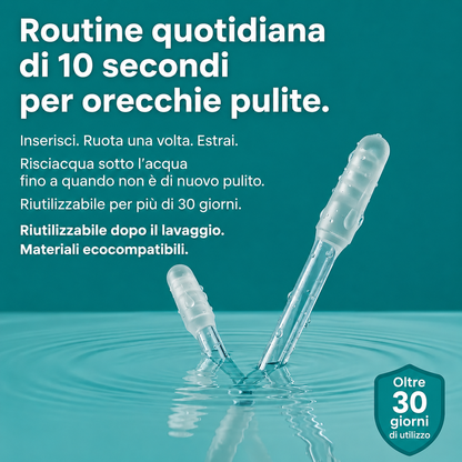 Pulitore auricolare adesivo