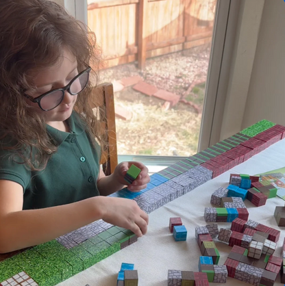 E se tuo figlio costruisse il SUO mondo pixelato... senza schermo? 🎮✨