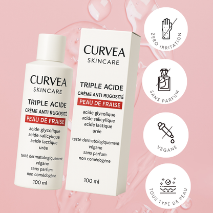 CURVEA | Triple Acide | Peau Lisse et Confiance retrouvée