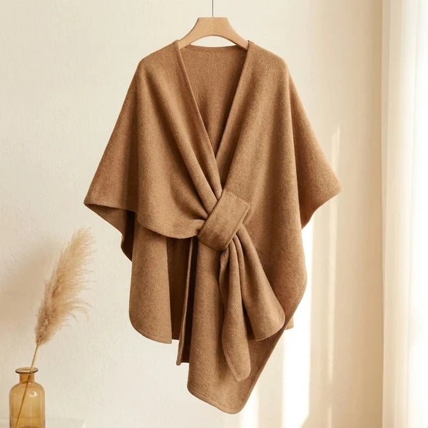 Sciarpa poncho lunga