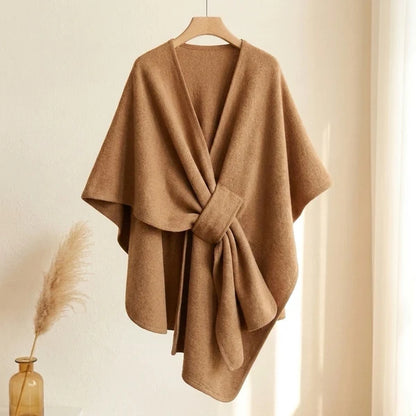 Sciarpa poncho lunga