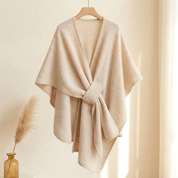 Sciarpa poncho lunga
