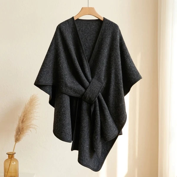 Sciarpa poncho lunga