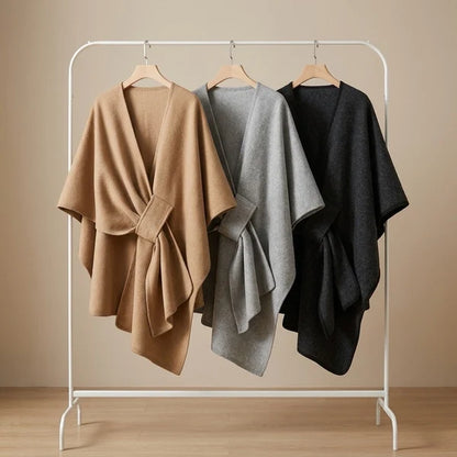 Sciarpa poncho lunga