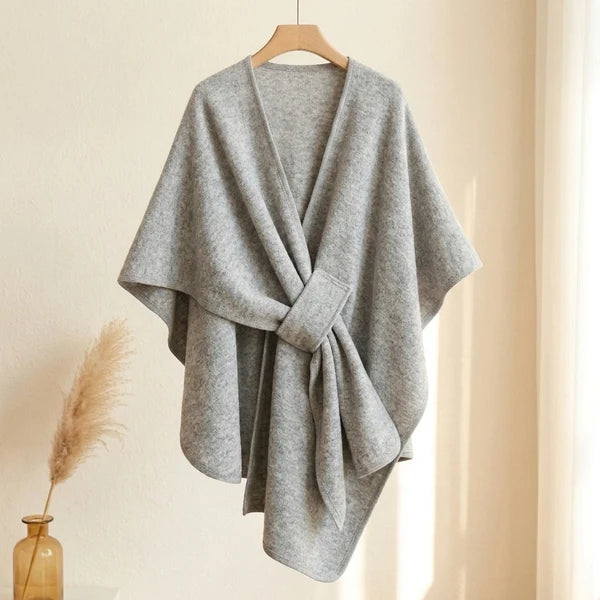 Sciarpa poncho lunga