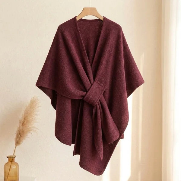 Sciarpa poncho lunga