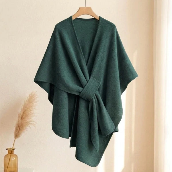 Sciarpa poncho lunga
