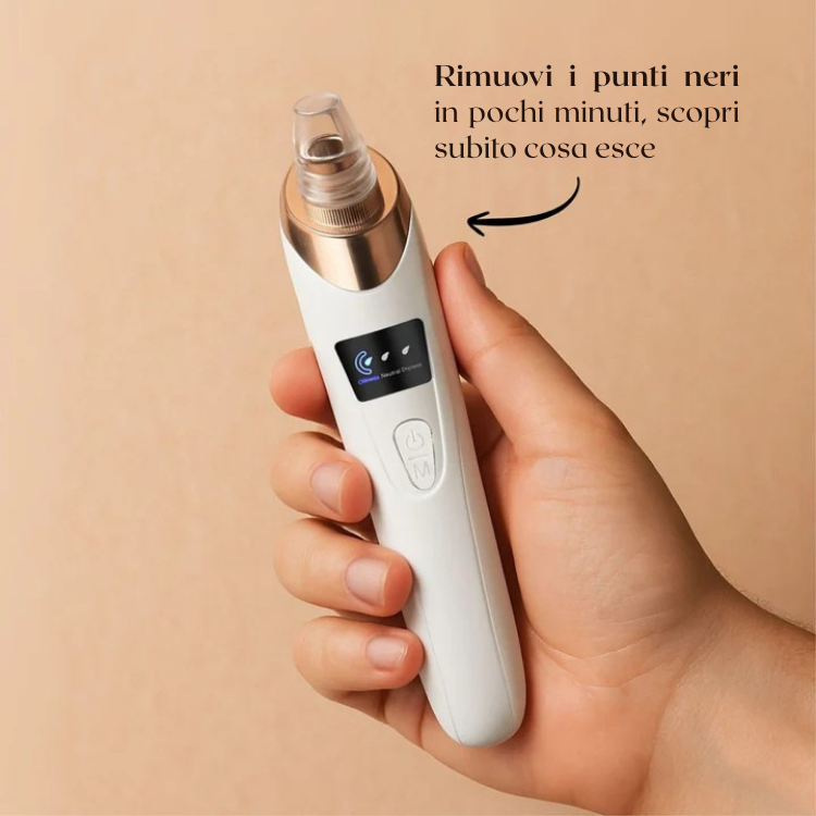 Aspiratore viso innovativo per la cura della pelle