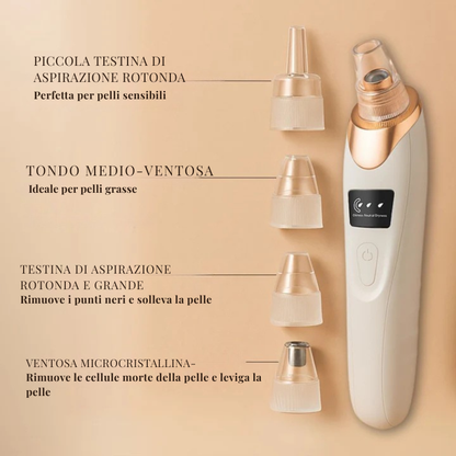 Aspiratore viso innovativo per la cura della pelle