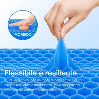 Cuscino Gel Ergonomico per Seduta Comoda e Sollievo Immediato