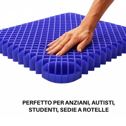 Cuscino Gel Ergonomico per Seduta Comoda e Sollievo Immediato