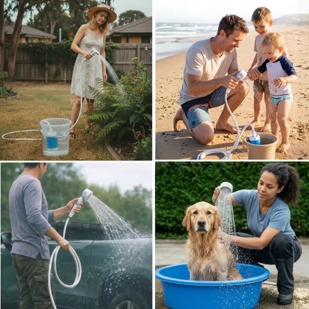 Pompa dell'Acqua Portatile: Kit con Tubo e Ugelli
