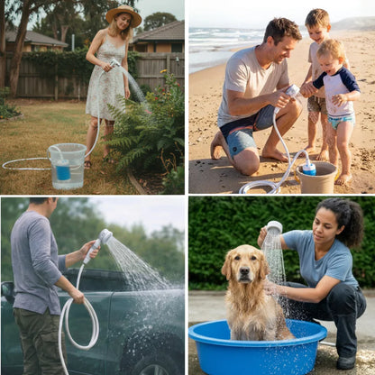 Pompa dell'Acqua Portatile: Kit con Tubo e Ugelli