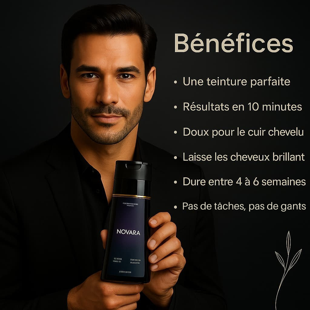 Shampoing colorant instantané Homme