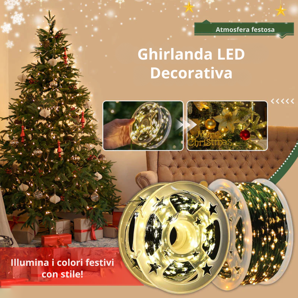 Ghirlanda LED decorativa - Atmosfera festiva ?